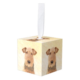 Airedale Terrier Painting - Cute Original Art Decoratie
