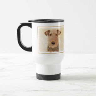 Airedale Terrier Painting - Cute Original Art Reisbeker