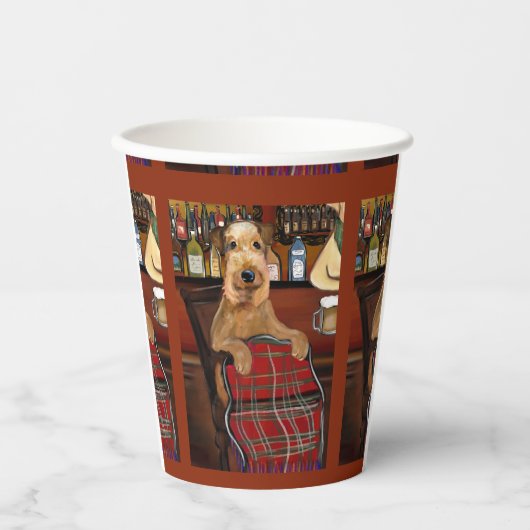 Airedale Terrier Papieren Bekers (Voorkant)