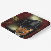 AIREDALE TERRIER PAPIEREN BORDJE (Gebogen)