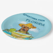 Airedale Terrier Papieren Bordje (Gekanteld)