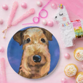  AIREDALE TERRIËR          PAPIEREN BORDJE (Feest)