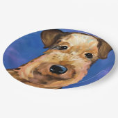  AIREDALE TERRIËR          PAPIEREN BORDJE (Gekanteld)