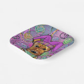 AIREDALE TERRIER PAPIEREN BORDJE (Gebogen)