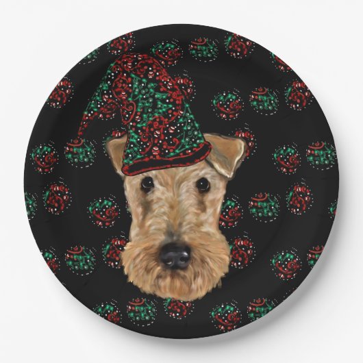  AIREDALE TERRIËR    PAPIEREN BORDJE (Voorkant)
