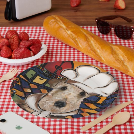 Airedale Terrier Papieren Bordje (Picknick)