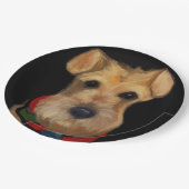 Airedale Terrier   Papieren Bordje (Gekanteld)