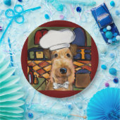 Airedale Terrier Papieren Bordje (Feest)