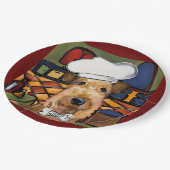 Airedale Terrier Papieren Bordje (Gekanteld)