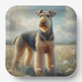 Airedale Terrier Papieren Bordje (Voorkant)