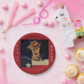 AIREDALE TERRIËR PAPIEREN BORDJE (Feest)