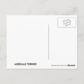 Airedale Terrier Patchwork Pet Briefkaart (Achterkant)