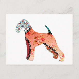 Airedale Terrier Patchwork Pet Briefkaart