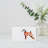 Airedale Terrier Patchwork Pet Visitekaartjes (Staand voorkant)