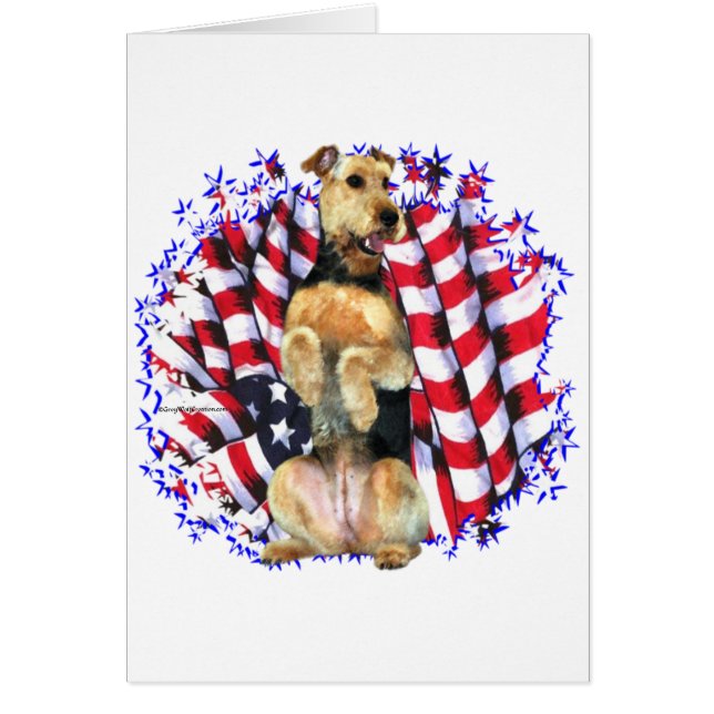 Airedale Terrier Patriot (Voorkant)
