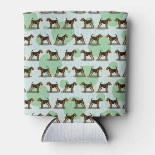 Airedale Terrier Pattern Blikjeskoeler (Voorkant)