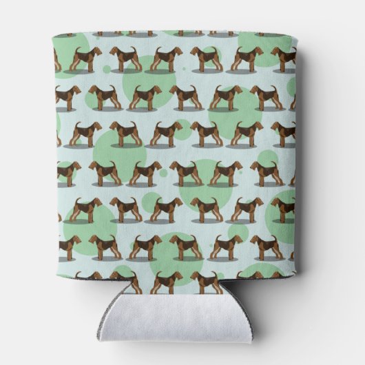 Airedale Terrier Pattern Blikjeskoeler (Achterkant)