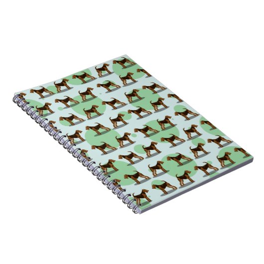 Airedale Terrier Pattern Notitieboek (Rechterzijde)