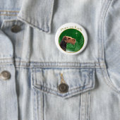 Airedale Terrier Peace Ronde Button 5,7 Cm (In situ)