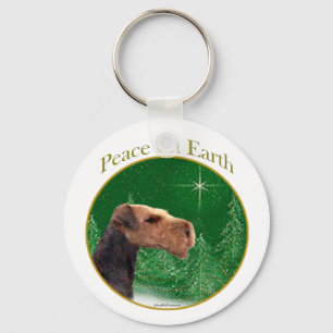 Airedale Terrier Peace Sleutelhanger