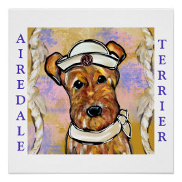 AIREDALE TERRIER PERFECT POSTER