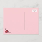 Airedale Terrier Pink Hearts Valentijnsdag Feestdagenkaart (Achterkant)