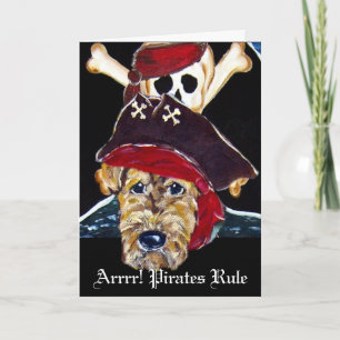 Airedale Terrier Piraat Kaarten