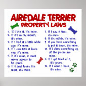 AIREDALE TERRIER PL2 POSTER (Voorkant)
