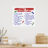 AIREDALE TERRIER PL2 POSTER (Keuken)