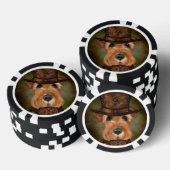 AIREDALE TERRIER POKER CHIPS (Opstapeling)