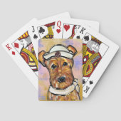 AIREDALE TERRIER POKERKAARTEN (Achterkant)