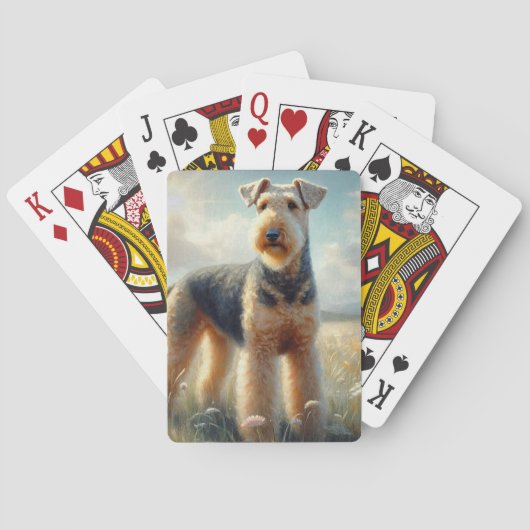 Airedale Terrier Pokerkaarten (Achterkant)