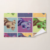 Airedale Terrier Pop Art Grid Bad Handdoek (Handdoek)