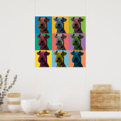 Airedale Terrier Pop-Art Poster (Keuken)