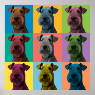 Airedale Terrier Pop-Art Poster
