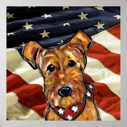 AIREDALE TERRIER POSTER (Voorkant)
