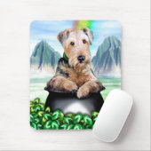 Airedale Terrier Pot of Gold Muismat (Met muis)