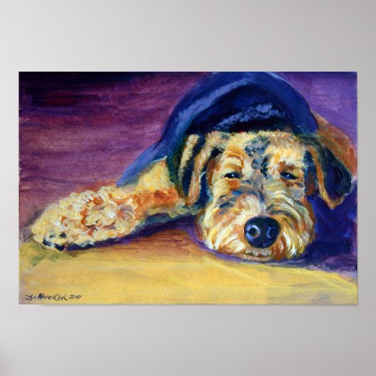 Airedale Terrier Print (Voorkant)