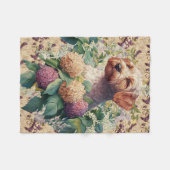 Airedale Terrier Pup Fleece Deken (Voorkant (Horizontaal))