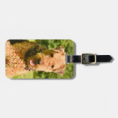 Airedale Terrier Puppy Dog Bagagelabel (Voorkant horizontaal)