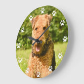 Airedale Terrier Puppy Dog Grote Klok (Hoek)