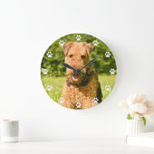 Airedale Terrier Puppy Dog Grote Klok (Huis)