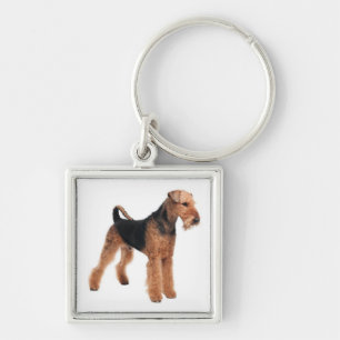 Airedale Terrier Puppy Hond Premium Sleutelhanger