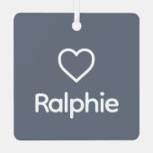 Airedale Terrier Rainbow Bridge Memorial Custom Metalen Ornament (Achterkant)