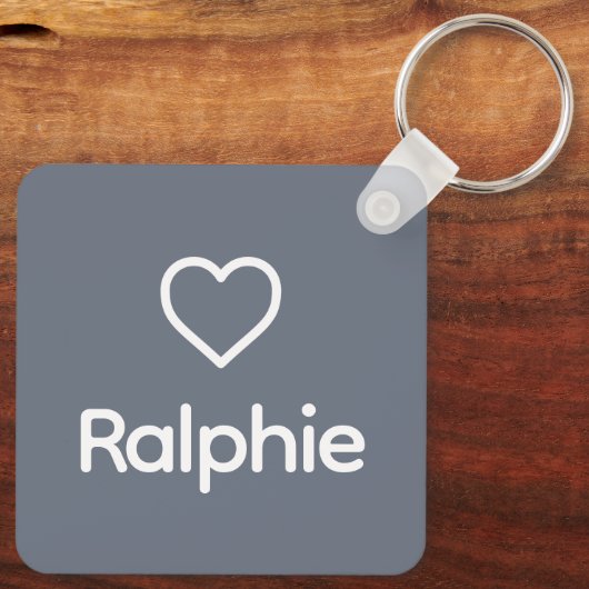 Airedale Terrier Rainbow Bridge Memorial Custom Sleutelhanger (Achterkant)