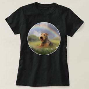 Airedale Terrier Rainbow Bridge Schattigee Puppy D T-shirt