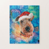 Airedale Terrier Ras Hond Kerstmis Legpuzzel (Verticaal)