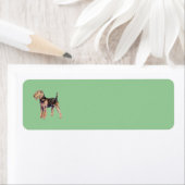 Airedale Terrier Return Label (Insitu)