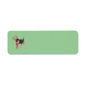 Airedale Terrier Return Label (Voorkant)