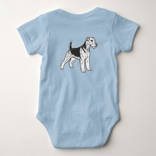 Airedale Terrier Romper (Achterkant)